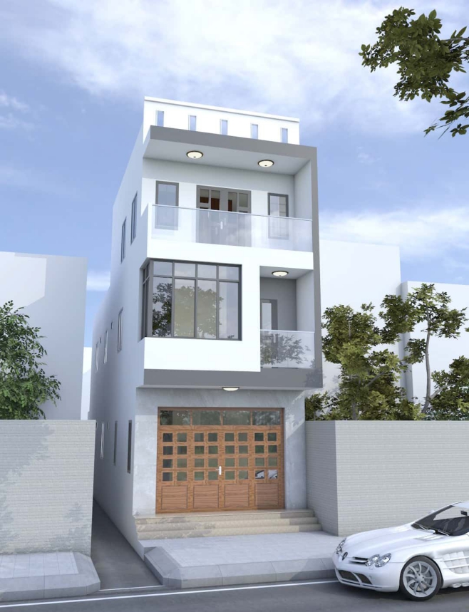 Ấn tượng với mẫu thiết kế nhà 3 tầng 75m2 - Hình 1