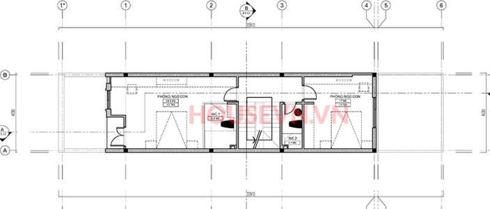 Mẫu nhà 3 tầng mái thái diện tích 100m2 - Hình 3
