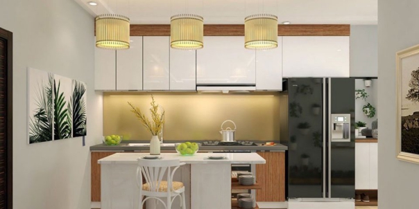 Thiết kế nội thất phòng bếp nhà 4 tầng 4x16m