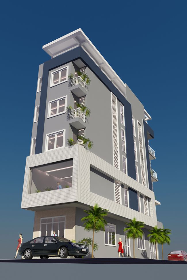 Mẫu nhà 4 tầng kết hợp kinh doanh - Hình 4