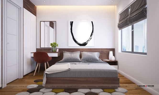 Phòng ngủ nhà 4 tầng mái thái