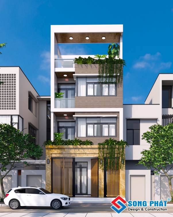 Ý tưởng thiết kế nhà 4 tầng mặt tiền 6m - Hình 3