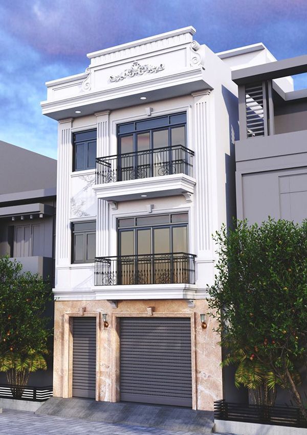 Mẫu nhà mặt tiền 6m đẹp hiện nay - hình 5