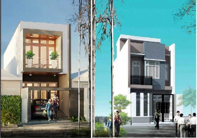 Mẫu nhà ống 2 tầng đẹp