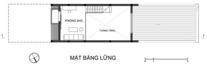 Chi tiết mặt bằng lửng nhà phố 2 tầng