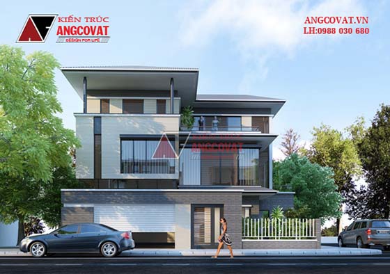 Nhà 3 tầng mái thái diện tích 120m2 