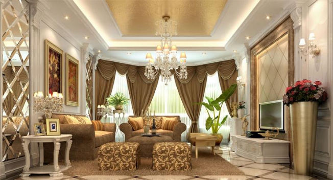 Thiết kế nội thất phòng khách nhà 3 tầng 9x10m2