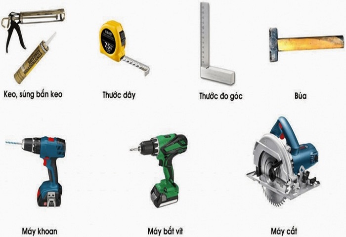 Chuẩn bị nguyên vật liệu và công cụ