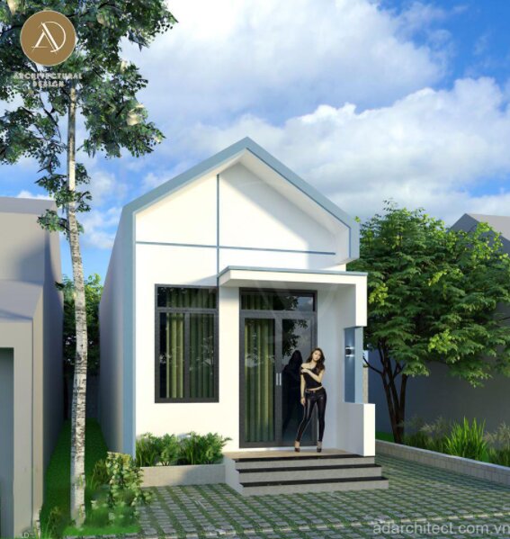 Hình ảnh về mẫu nhà ống 1 tầng với 3 phòng ngủ đẹp -ảnh 3