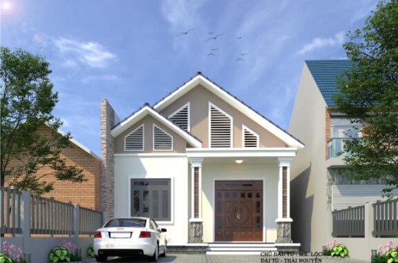 Hình ảnh về mẫu nhà ống 1 tầng với 3 phòng ngủ đẹp - ảnh 5