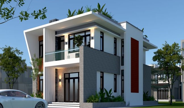 sơn nhà màu trắng kết hợp hài hòa nội thất