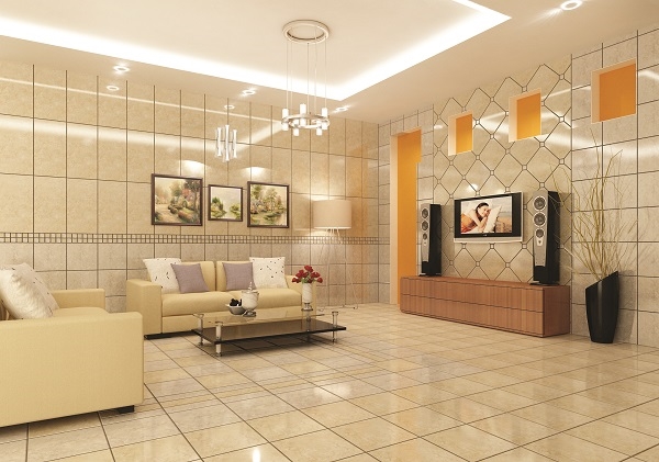 Những lưu ý cần biết khi chọn gạch ốp tường phòng khách