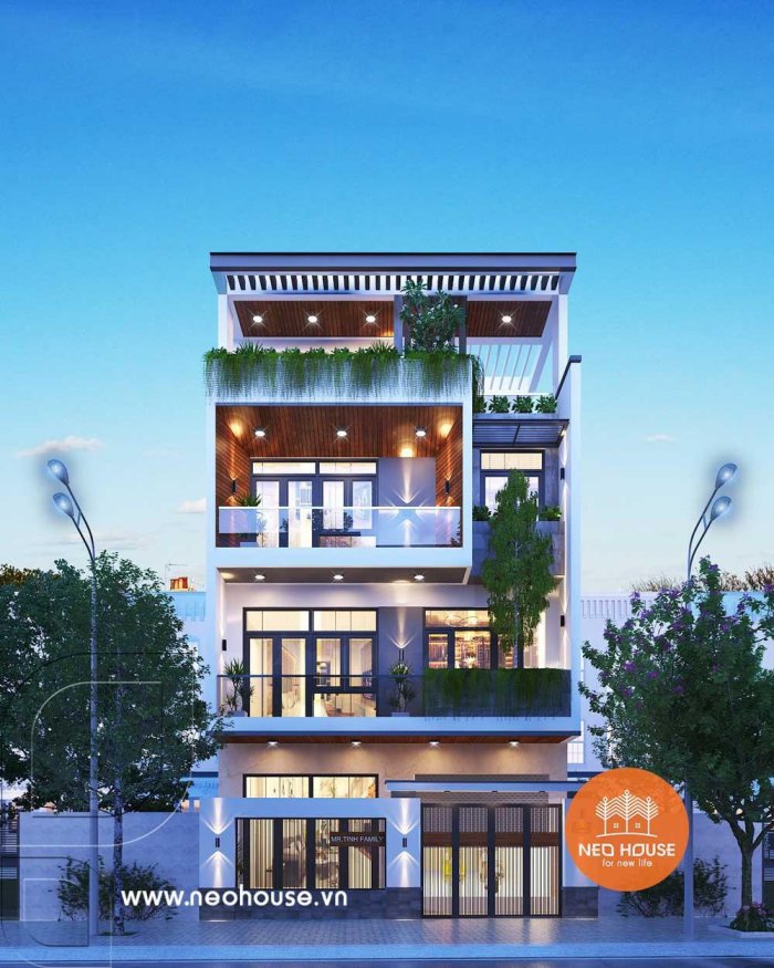 Ưu điểm của mẫu nhà phố đẹp 4 tầng