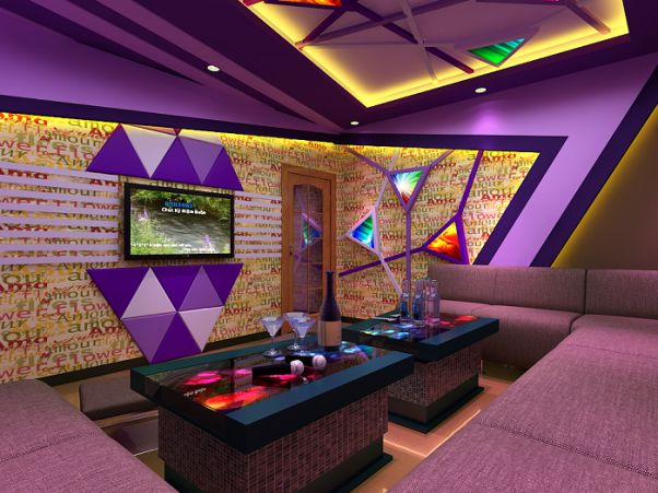 Mẫu vách thạch cao phòng karaoke - Hình 7