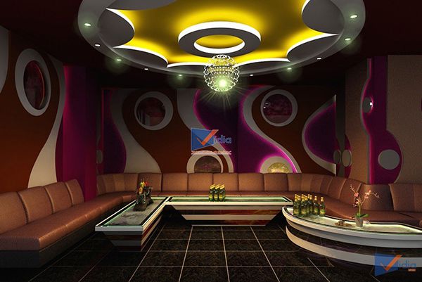 Mẫu vách thạch cao phòng karaoke - Hình 3