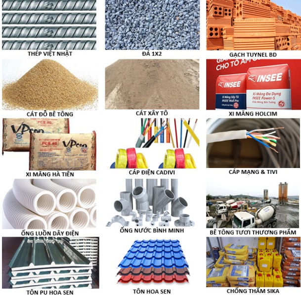x Vật liệu xây dựng hoàn thiện nhà