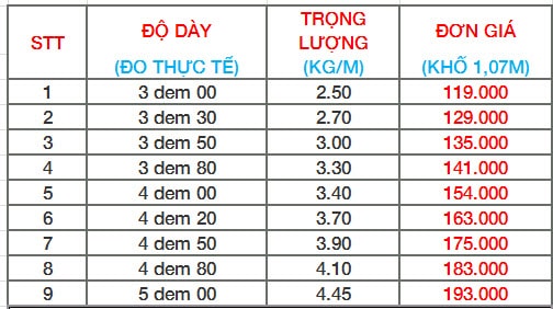 Giá tôn xốp cách nhiệt từ nhà máy Việt Nhật