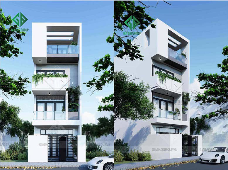 Xây nhà 1 trệt 3 lầu tại Bến Cát, Bình Dương mới