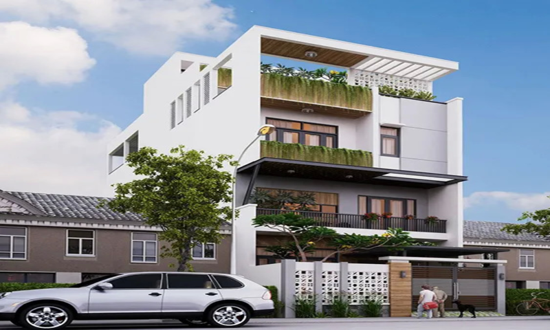 Báo giá chi phí xây nhà 4 tầng tại Bắc Tân Uyên, Bình Dương